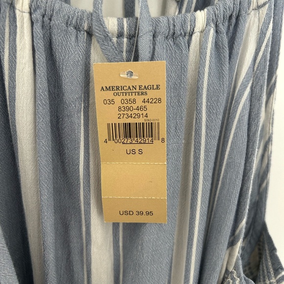 American Eagle Outfitters Cold Shoulder Striped Flowy Top - Picture 5 of 7